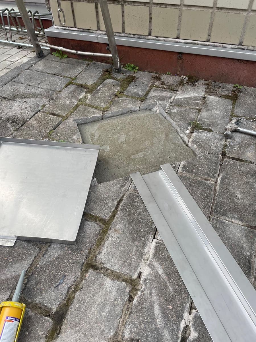 Referenssikohteen kuva — vedenohjaus kaivoon